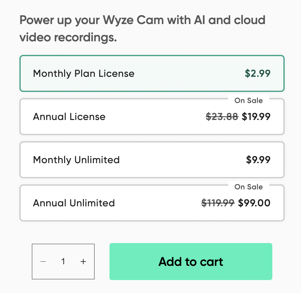 Wyze best sale cam cloud