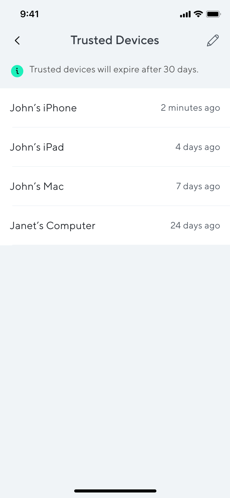 Managing your Trusted Devices Wyze