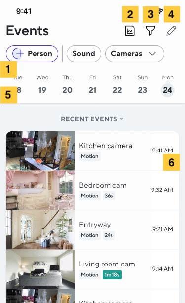 Wyze app Events.png