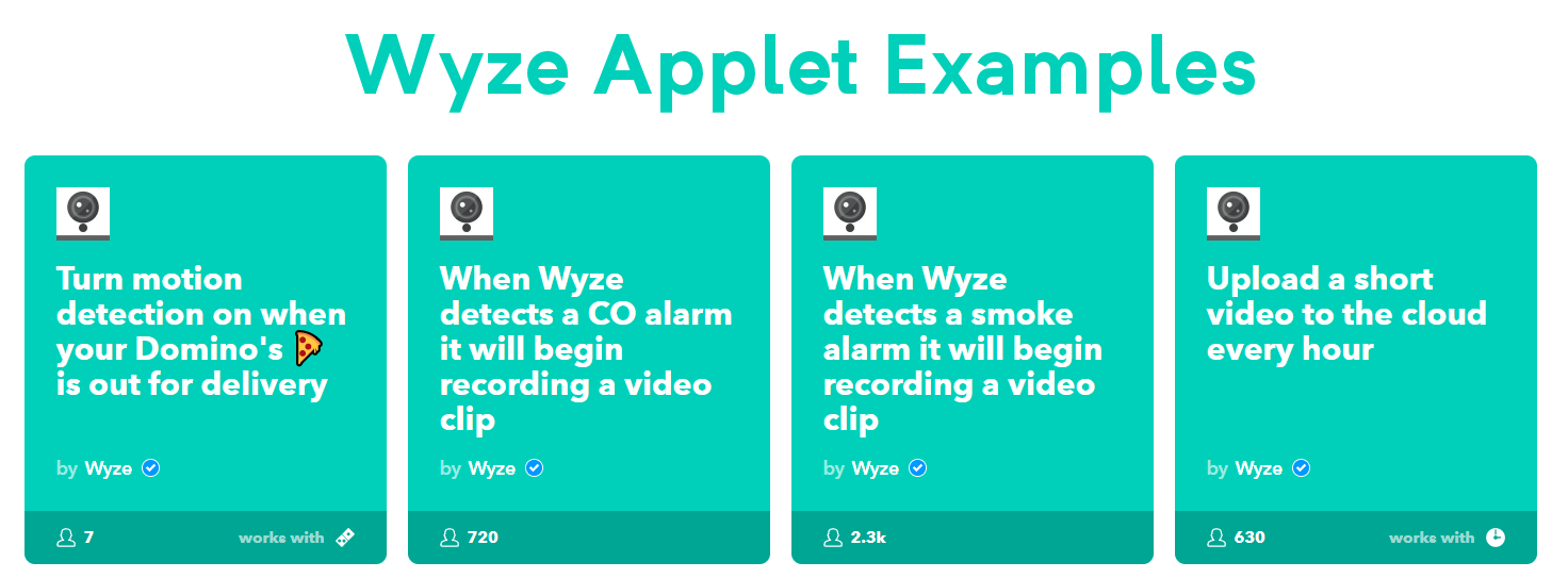 wyze cam ifttt